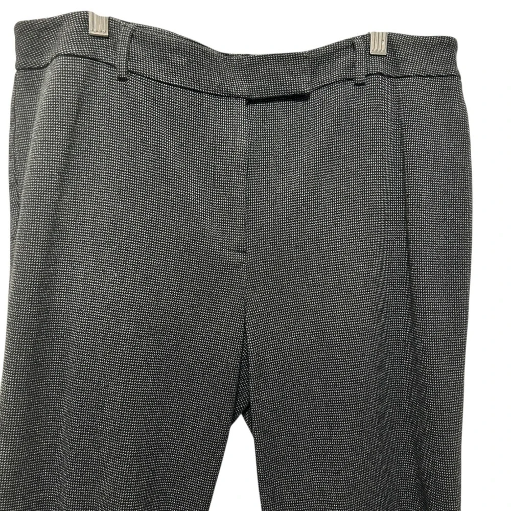 Talbots Women High Waist Slim Pants‎ 12 Micro Check Office Minimalist Tailored